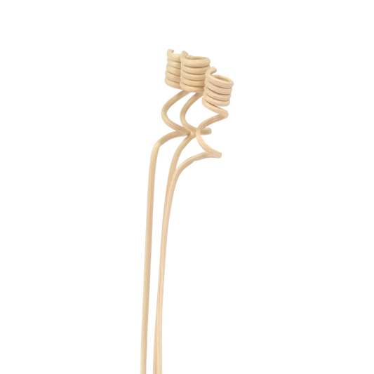 3-piece set - Mini spiral rattan diffuser sticks-0